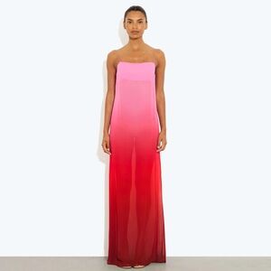 Rat & Boa Arabella Pink and Red Ombre Maxi Dress